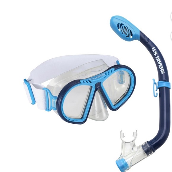 U.S. Divers Kid Snorkeling Combo Ages 4 - 6 (Blue & Navy) Mask and Snorkel - Picture 4 of 4